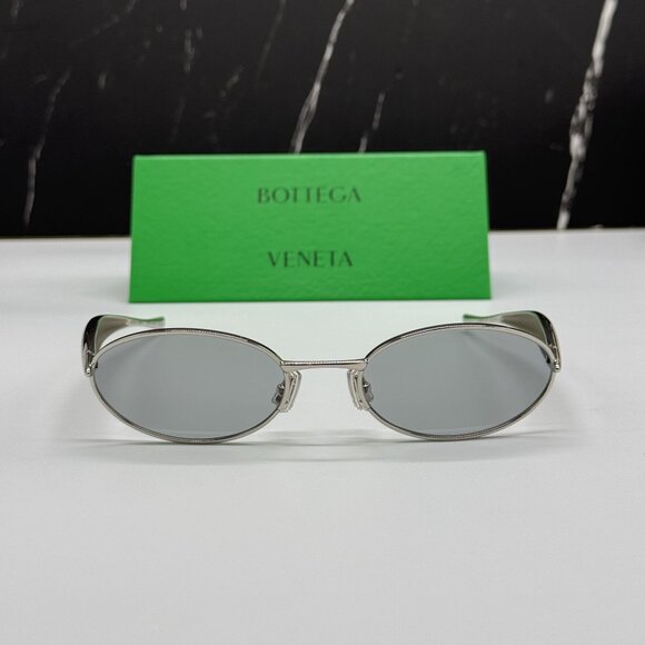 NEW BOTTEGA VENETA SUNGLASSES SILVER WOMEN EYEWEAR BOTTEGA VENETA BV1386S 007 main image 5